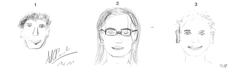 Wall of portraits from participants showing improved proportions.