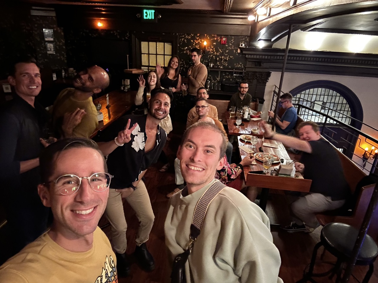 A SPAL happy hour before a live performance.